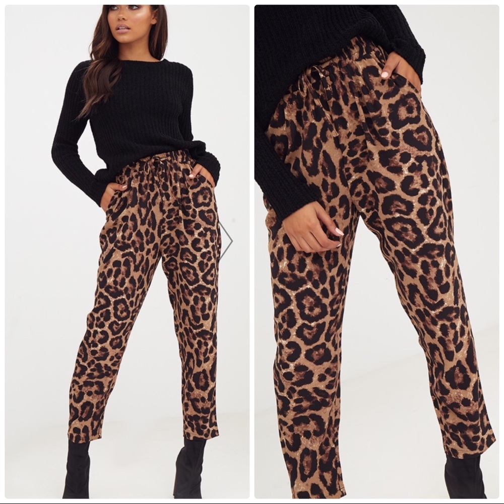 Pretty Little Things Leopard Trousers NWT